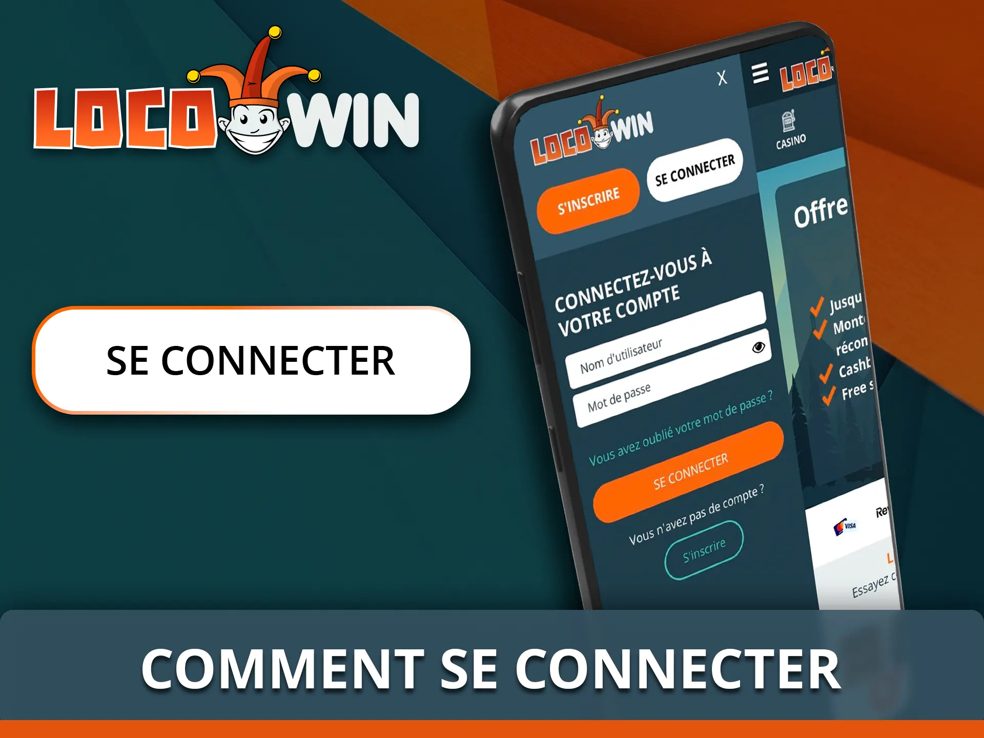 Accès rapide à votre espace client Locowin mobile.