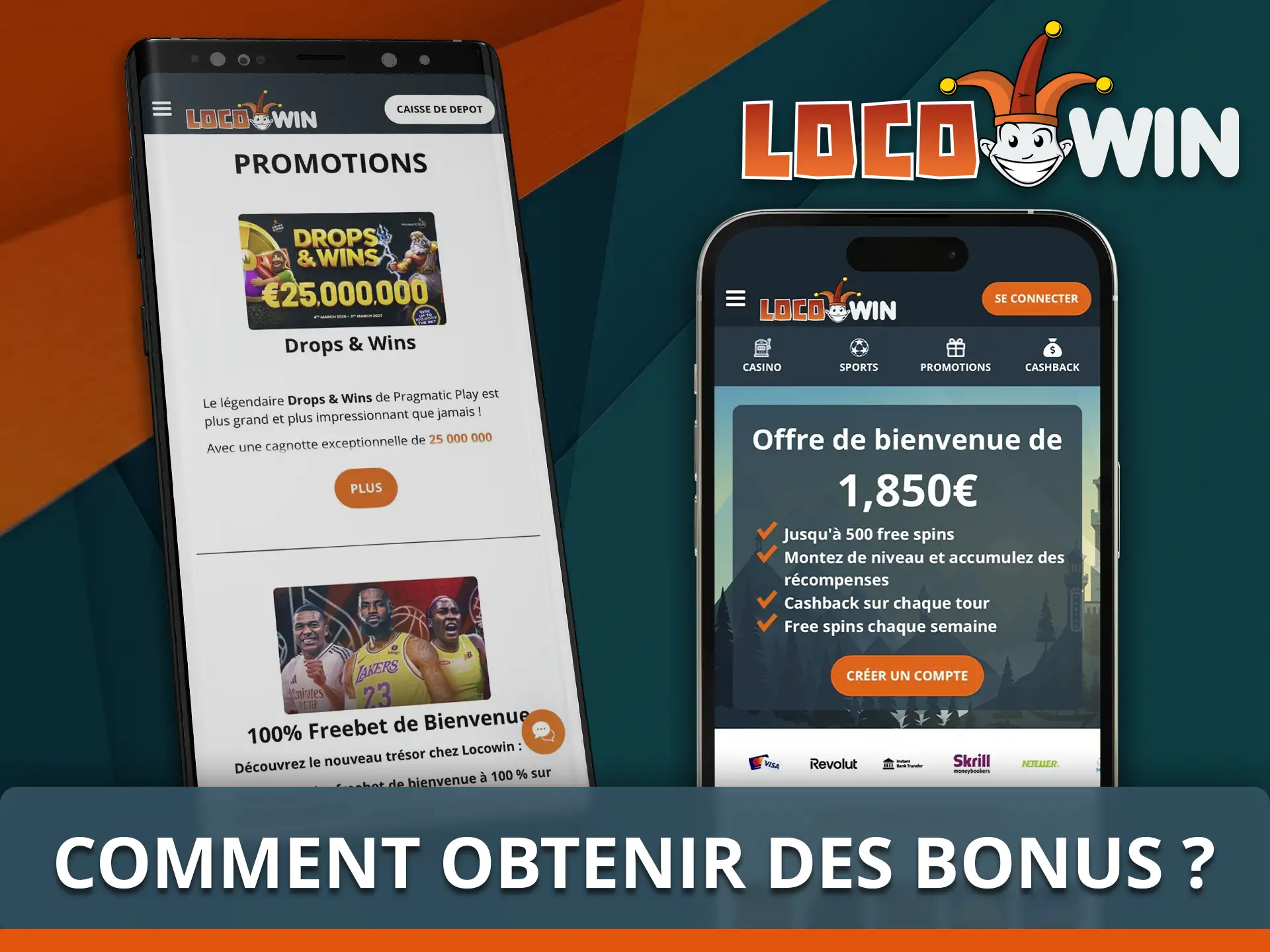 Guide pour activer vos bonus via l'application mobile Locowin.