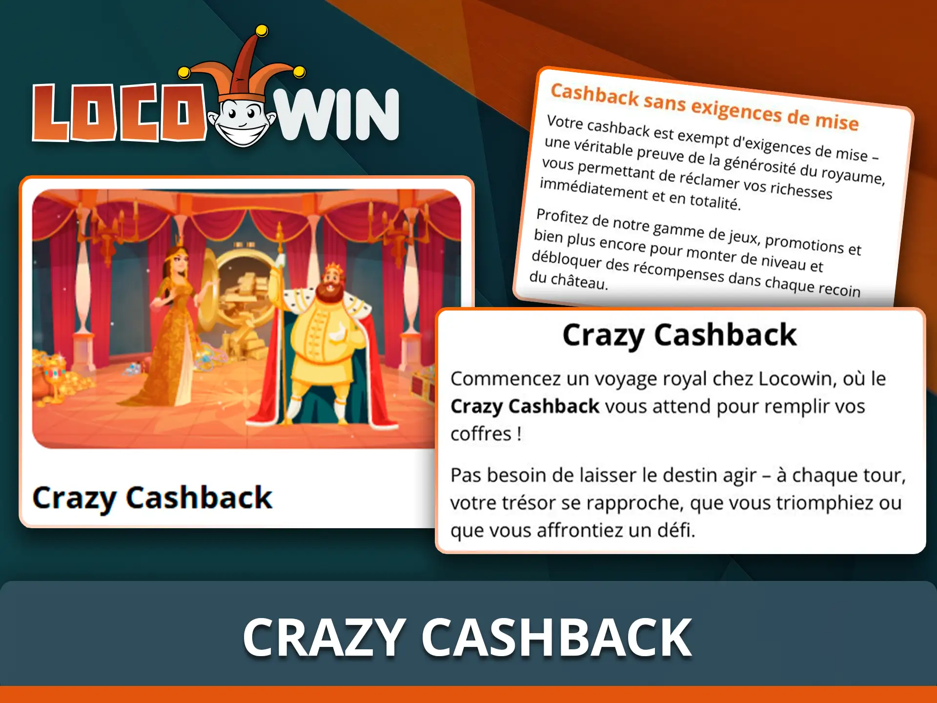 Récupérez une partie de vos mises grâce au cashback Locowin.