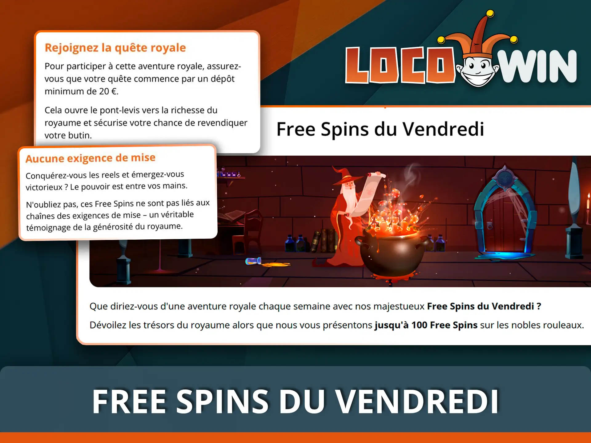 Recevez des tours gratuits chaque vendredi sur Locowin.
