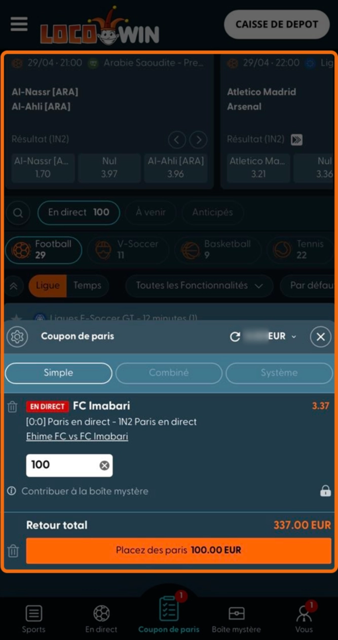 Lancez vos jeux préférés sur l'interface de Locowin.