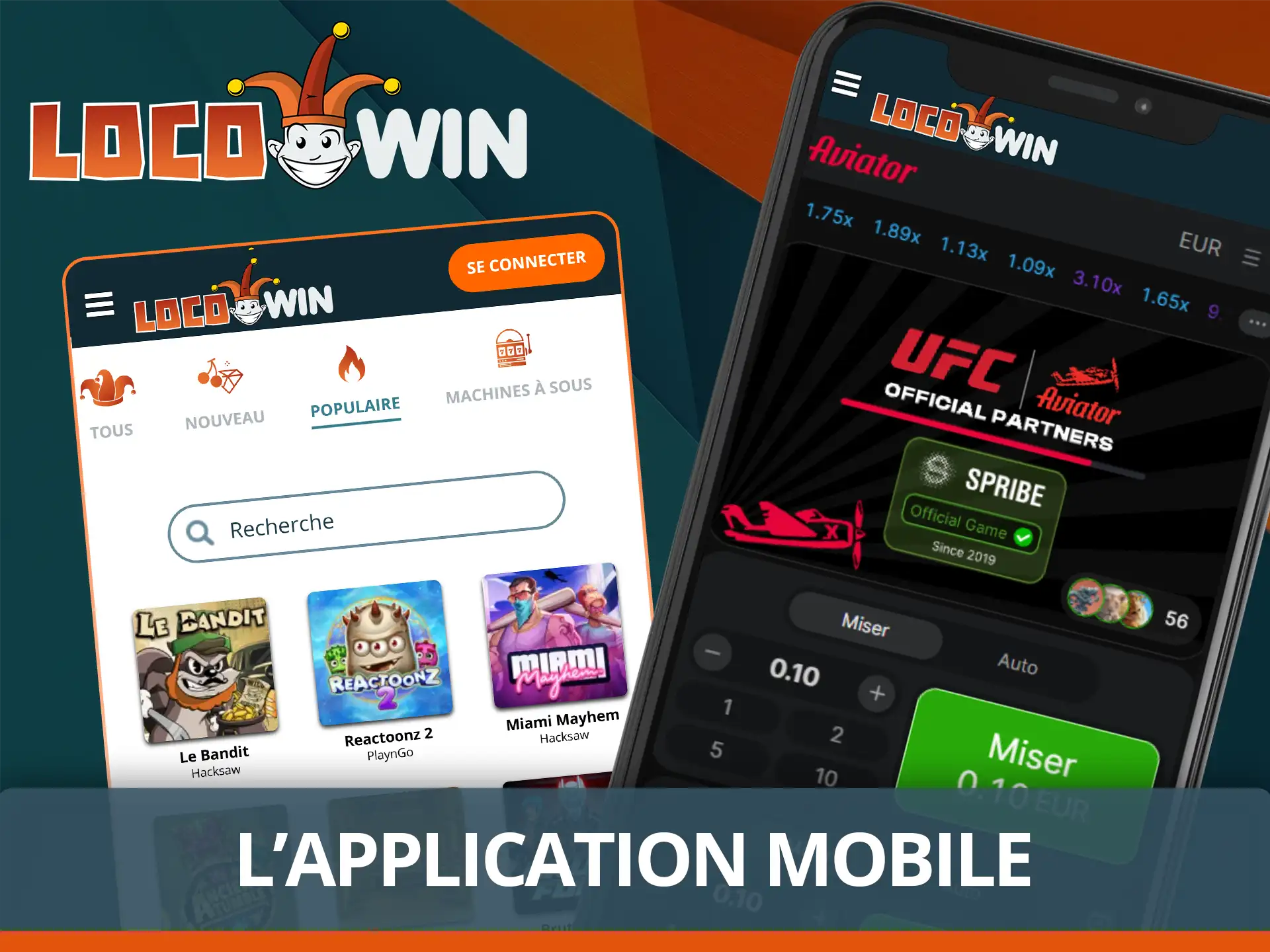 Jouez à Aviator sur mobile Locowin.