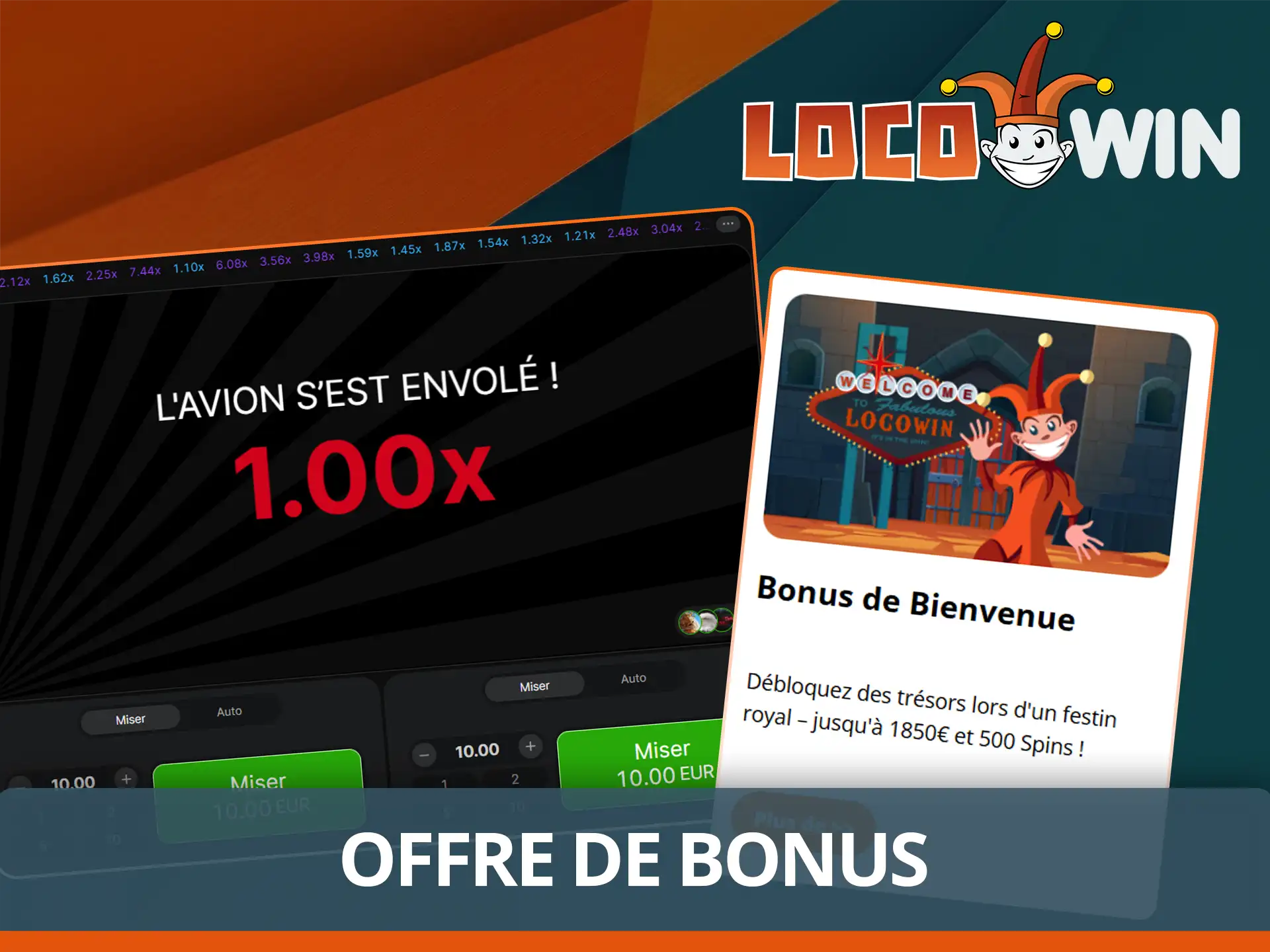 Profitez du bonus Aviator sur Locowin.