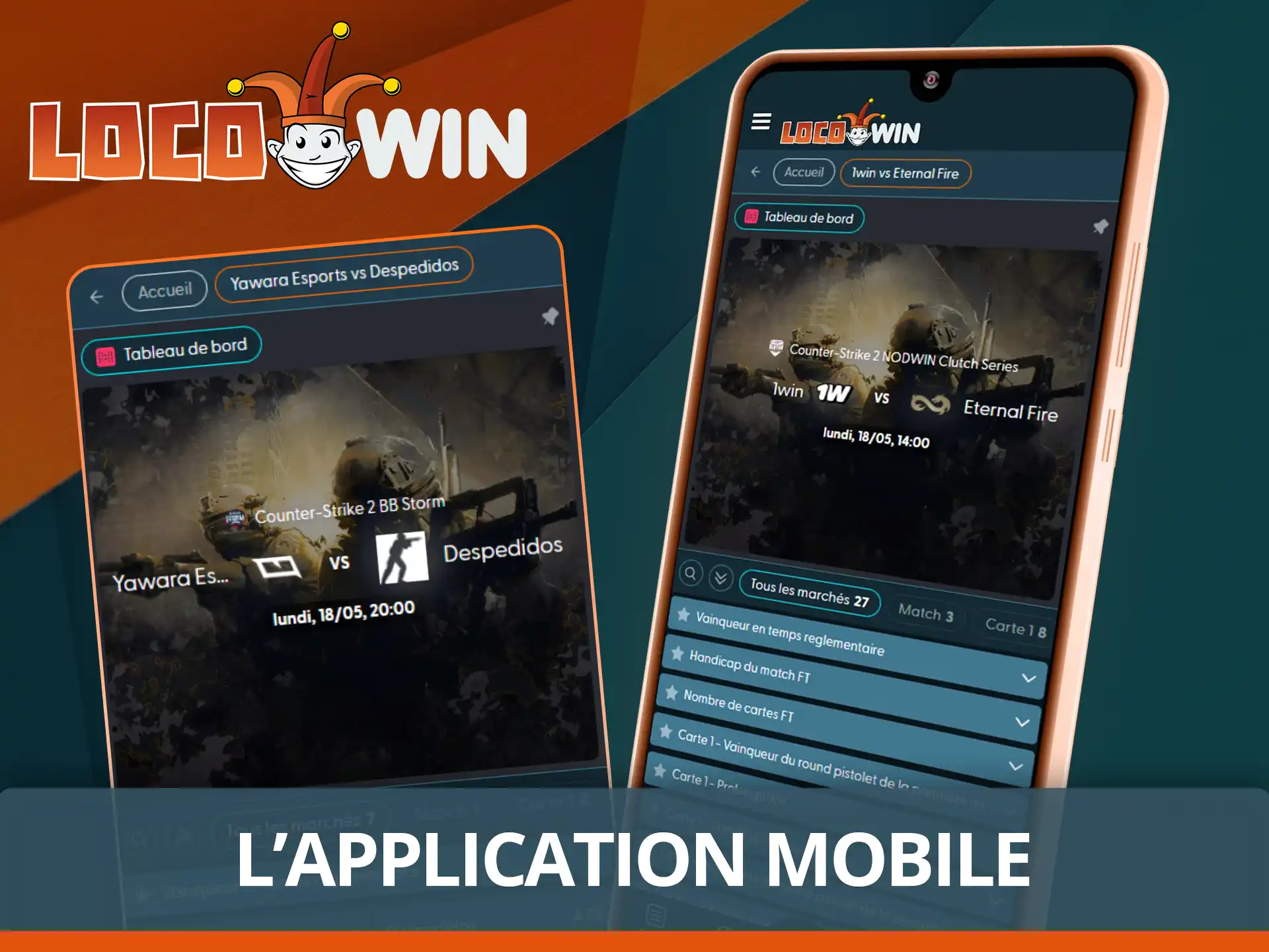 Pariez sur CS2 depuis votre mobile.