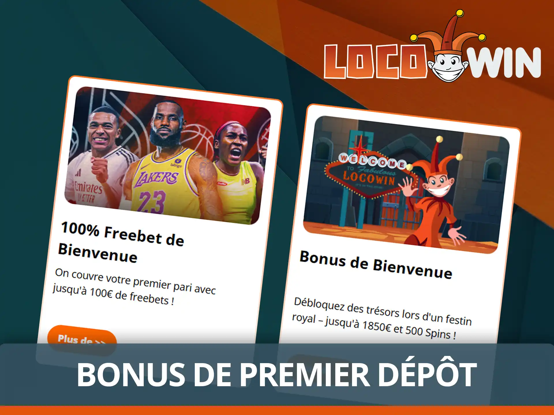 Bonus de premier dépôt sur Locowin.