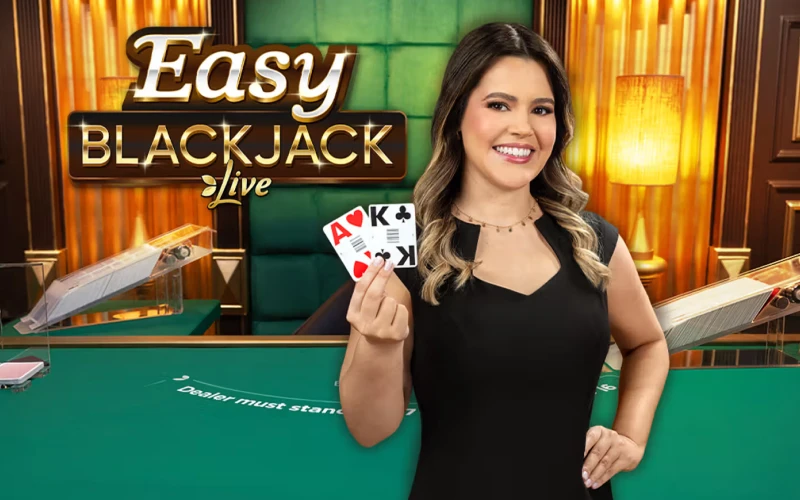 Installez-vous confortablement sur Easy Blackjack pour profiter d'une interface fluide et de décisions simplifiées face au croupier.
