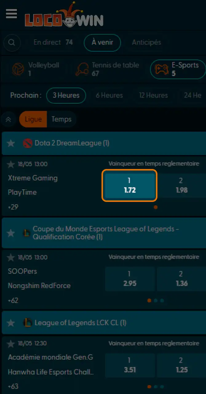 Choisissez votre pari e-sport avec soin.