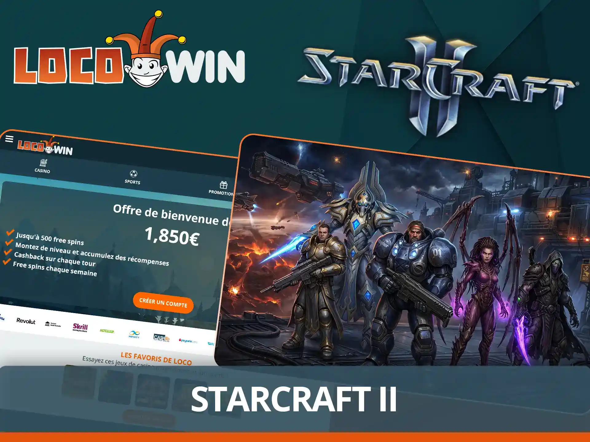 Découvrez nos paris sur StarCraft II.