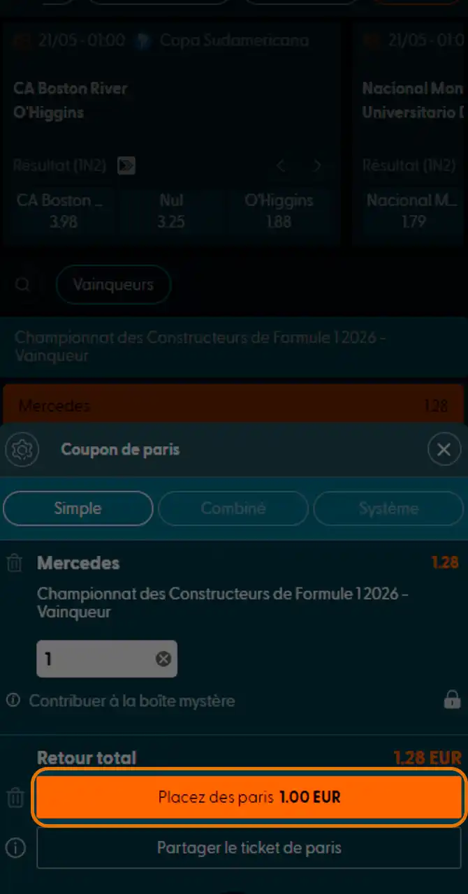 Validez votre coupon de pari sur Locowin.