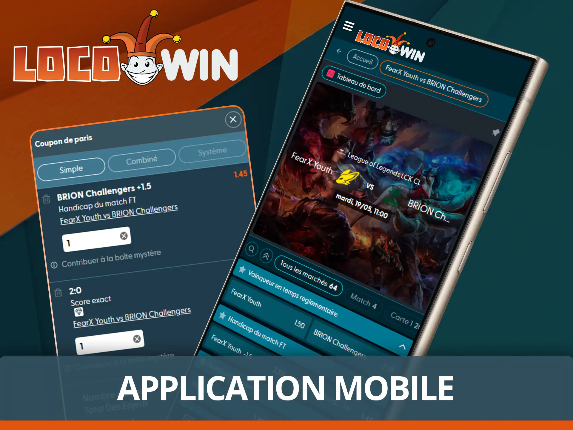 Pariez sur LoL via l'application Locowin.
