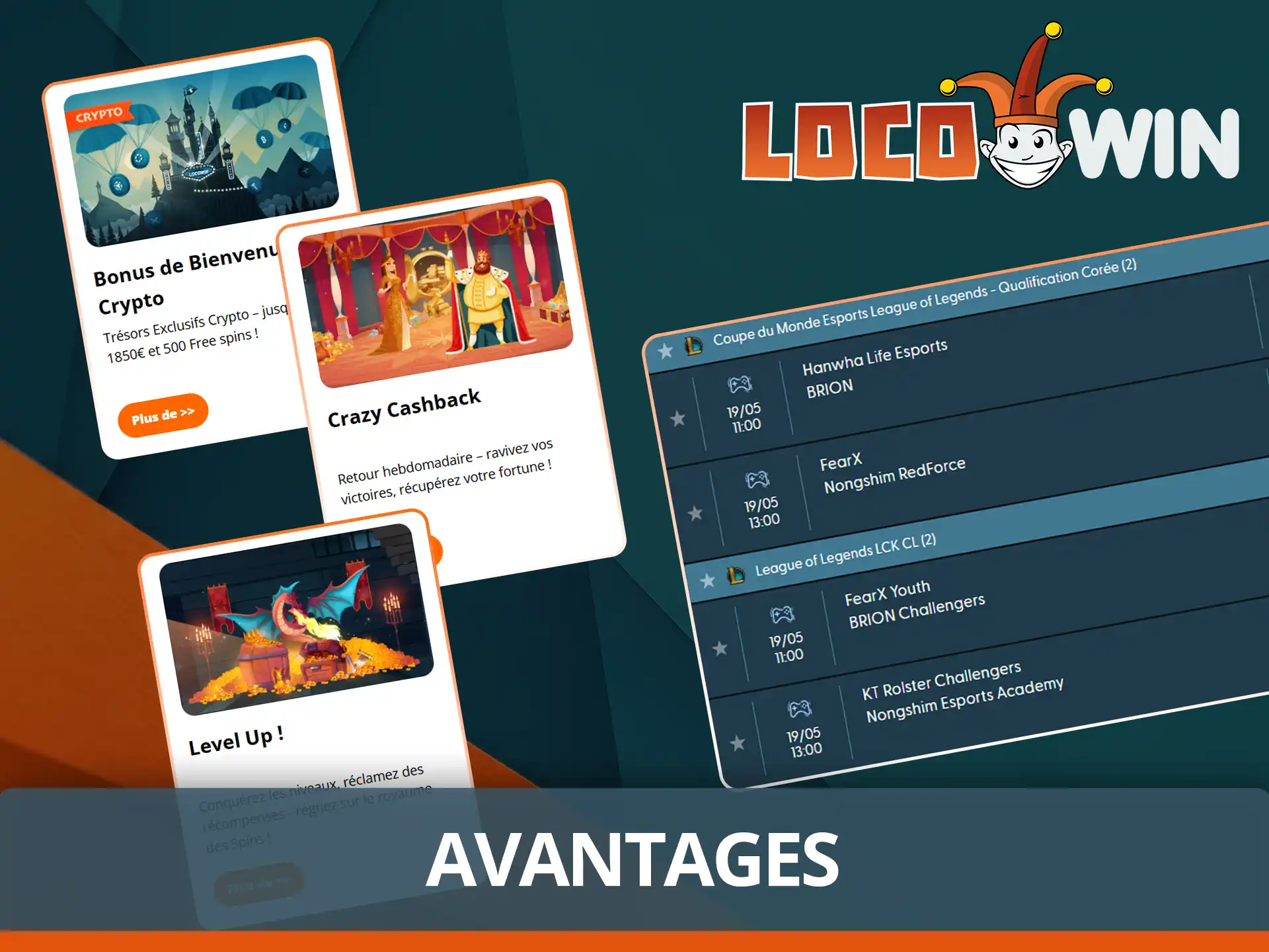 Découvrez les avantages LoL chez Locowin France.