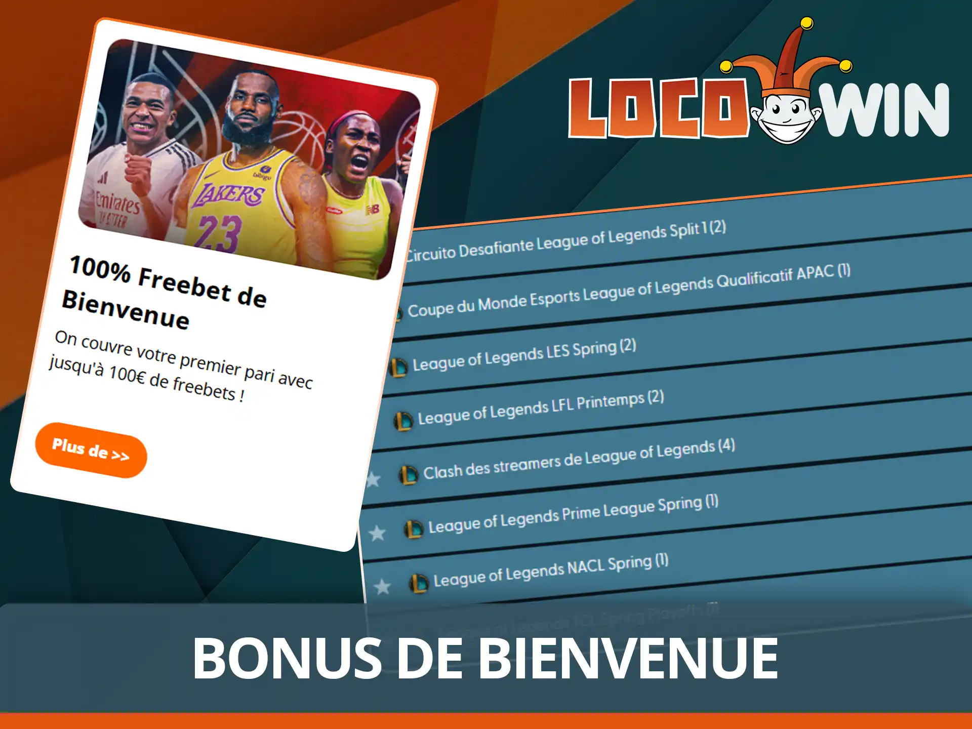 Réclamez le bonus LoL chez Locowin France.