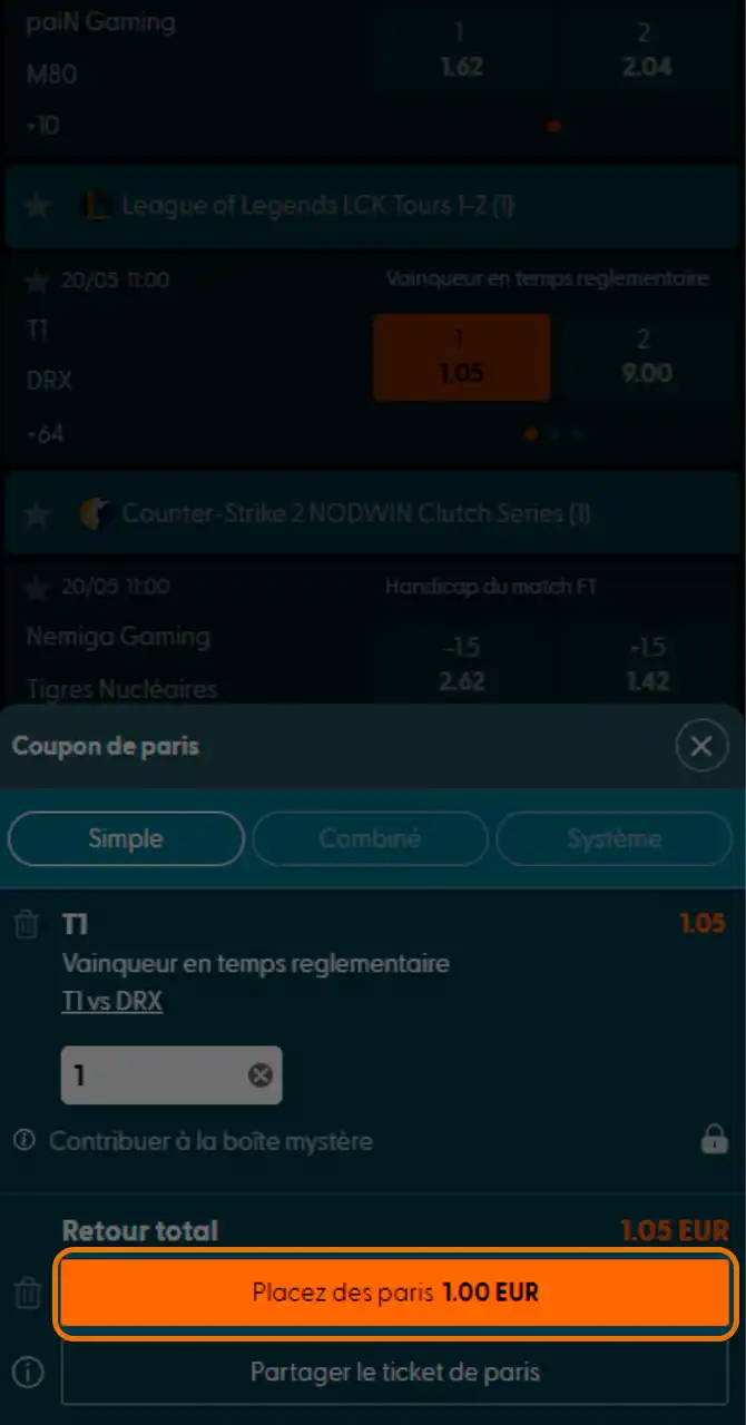 Placez votre premier pari LoL sur Locowin.