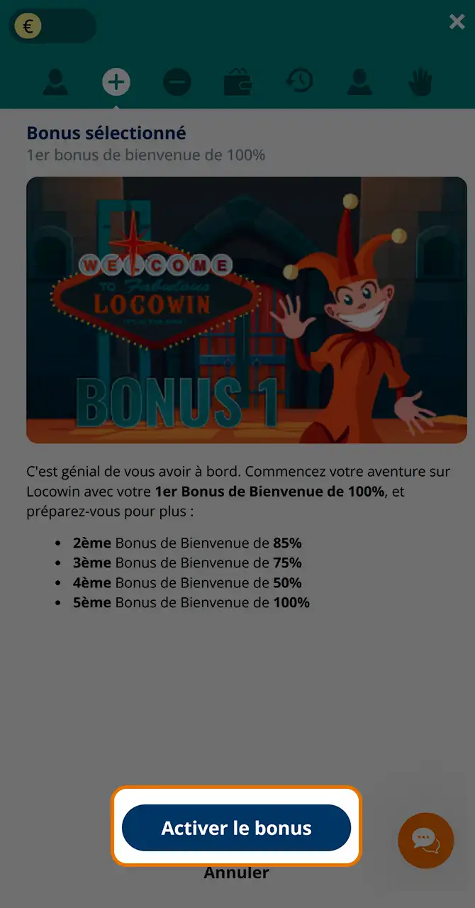 Réclamez votre bonus de machines à sous.