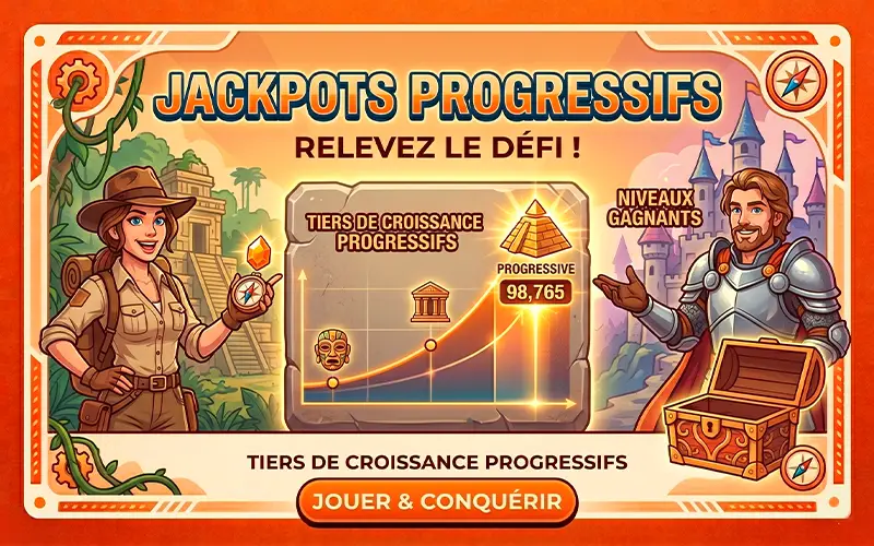 Remportez d'énormes jackpots progressifs sur Locowin.