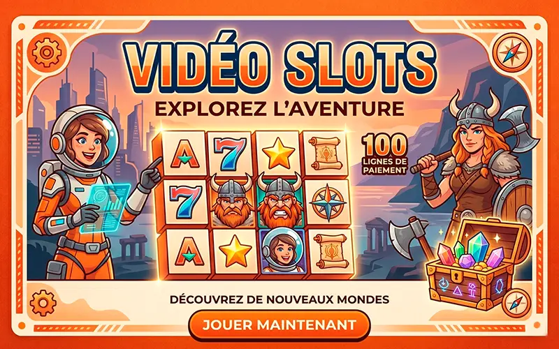 Découvrez nos passionnantes vidéo slots en ligne.