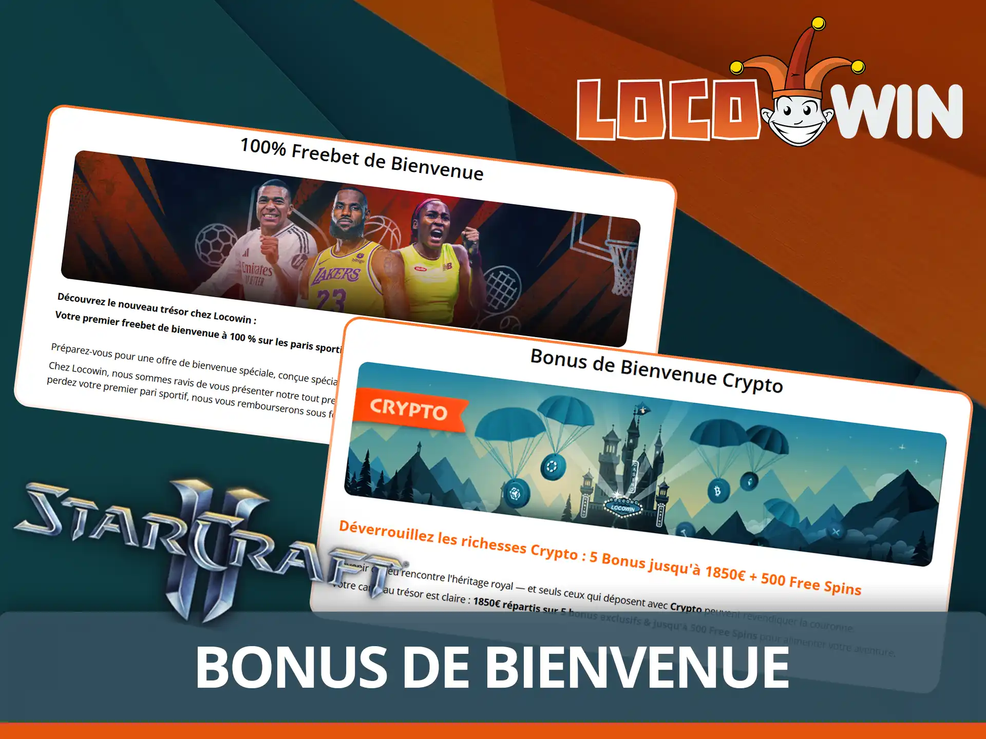 Bonus de bienvenue StarCraft sur Locowin.